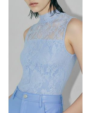 AS by DF Provence Lace Top - Blue