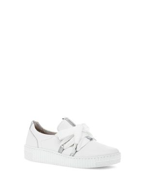 Gabor Bow Sneaker - White