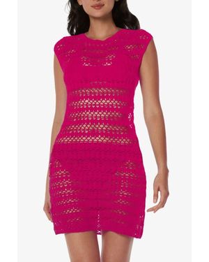Helen Jon Kendall Crochet Dress - Pink