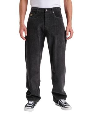 Quiksilver Landers Regular Fit Corduroy 5-Pocket Pants - Black