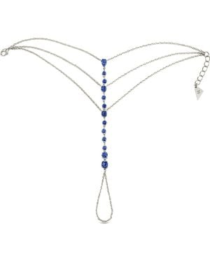 Sterling Forever Malys Cubic Zirconia Hand Chain - Metallic