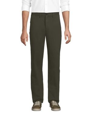 Lands' End Travel Kit Comfort Waist Classic Fit Chino Pant - Green