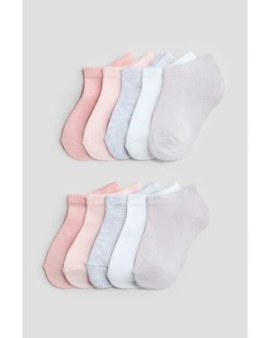 H&M 10-Pack Ankle Socks - White
