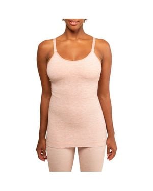 Modern Eternity Maternity Seamless Maternity/Nursing Yoga Tank - Pink