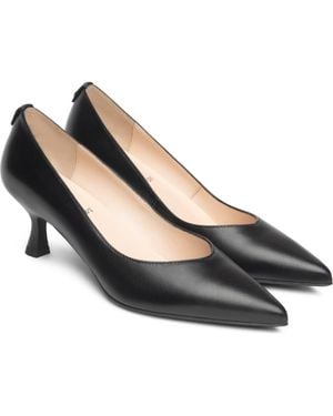 Nero Giardini Pointed Toe Kitten Heel Pump - Black