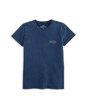 Vineyard Vines Surf Logo Cotton Graphic T-Shirt - Blue