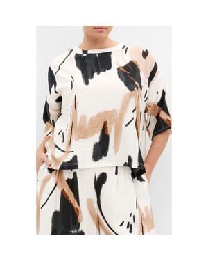 City Chic Alexi Print Woven Shirt - Pink
