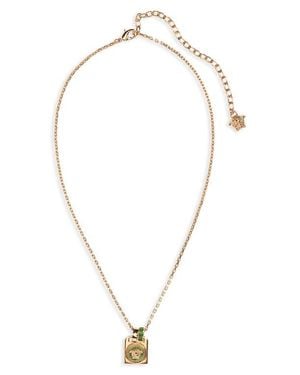Versace Enamel Pendant Necklace - Multicolor