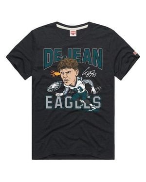 Homage Cooper Dejean Philadelphia Eagles Caricature Player Graphic Tri-Blend T-Shirt - Black