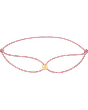 EF Collection Diamond Dot Cord Bracelet - Metallic