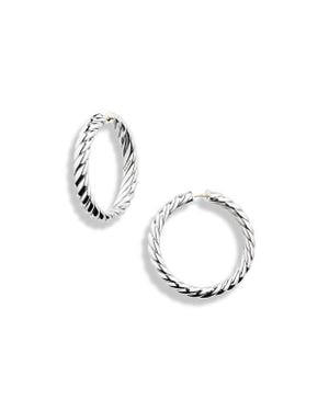 David Yurman Sculpted Cable Hoop Earrings - Multicolor