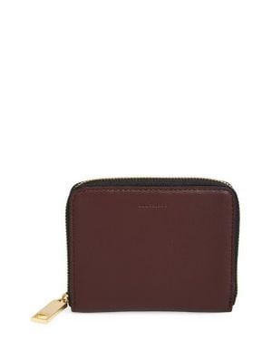 AllSaints Lena Hex Leather Zip Wallet - Purple