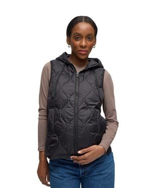 Ingrid & Isabel Quilted Maternity Vest - Blue