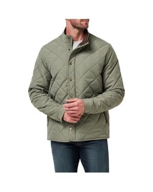 Travis Mathew Highlander Quilted Twill Jacket - Green