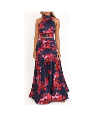 Petal & Pup Freda Floral Halter Top & Maxi Skirt Set