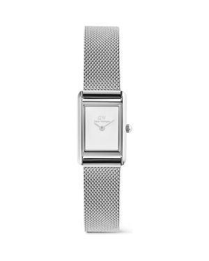 Daniel Wellington Bound Mini Tank Mesh Strap Watch, 17Mm X 26Mm - Multicolor