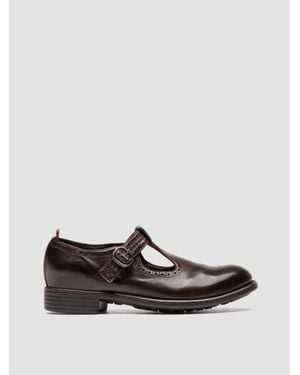 Officine Creative Calixte 071 Leather T-Bar Shoes - White