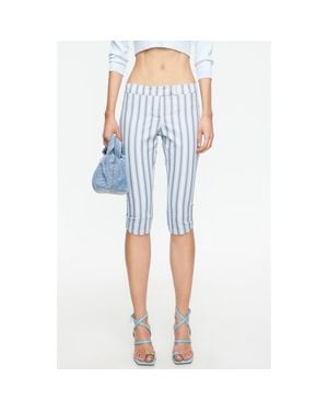 Lioness Frost Stripe Capris - Blue
