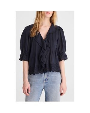 Madewell The Blaire Top - Blue