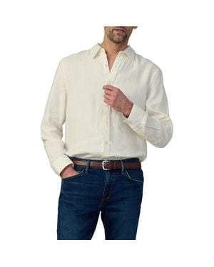 Joe's Jeans Jakob Linen Button-Up Shirt - White