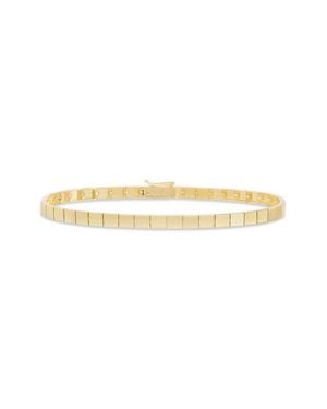 Lana Jewelry Thin Flash 14K Tile Bracelet - Yellow