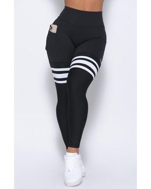 Bombshell Sportswear Scrunch Thigh Highs - Black