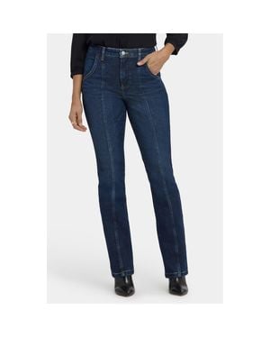 NYDJ Billie Front Seam High Waist Mini Bootcut Jeans - Blue