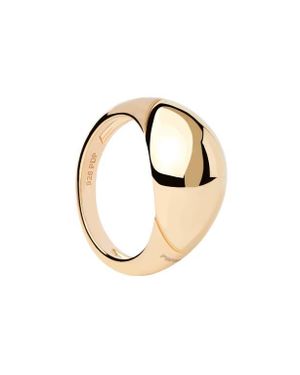 Pdpaola Bold Dome Ring - Metallic