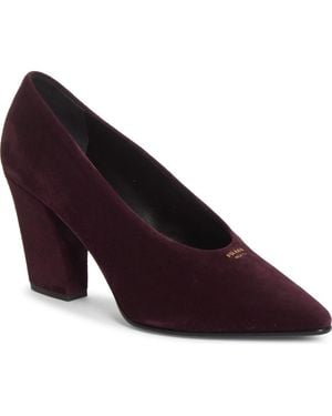 Prada Pointed Toe Pump - Purple