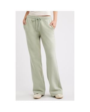 BP. Baggy Flare Leg Sweatpants - Green