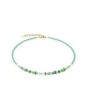 COEUR DE LION Mini Cubes Necklace - Green