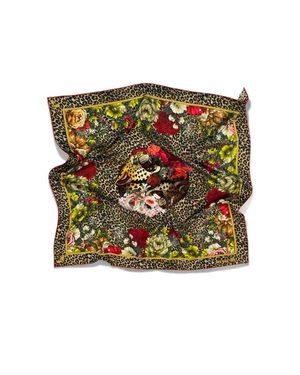 Henelle Large Silk Scarf - Green