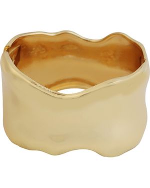 Panacea Hammered Bangle - Yellow