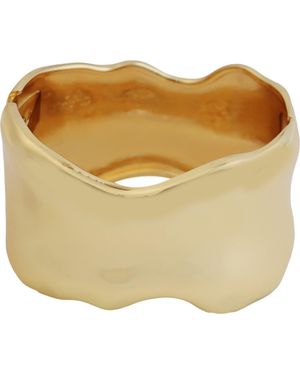 Panacea Hammered Bangle - Yellow