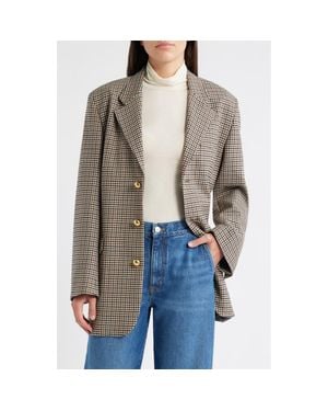 FRAME The Houndstooth Blazer - Gray