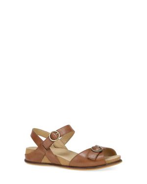 Dansko Candace Ankle Strap Wedge Sandal - Brown