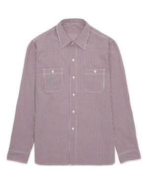 Fortela Work Cotton Check Shirt - Purple