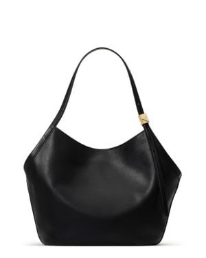 Kate Spade Deco Fine Grain Leather Tulip Tote - Black