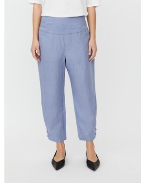 Masai Mapenna Cropped Linen Pants - Blue