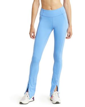 Solely Fit Long Split Hem Leggings - Blue