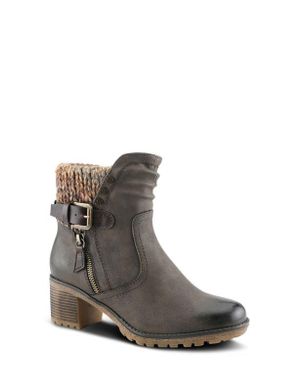 Spring Step Rene Water Resistant Bootie - Brown