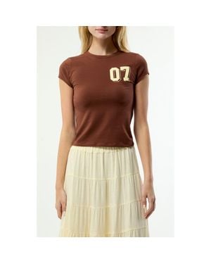 PacSun Echo Park Graphic T-Shirt - Brown