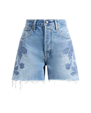 Madewell The Essex Mid-Length Shorts - Blue