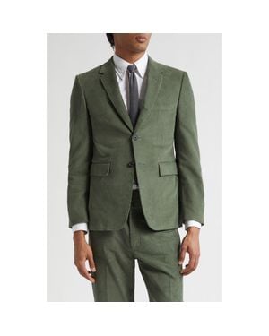 Thom Browne Fit Classic Corduroy Sport Coat - Green