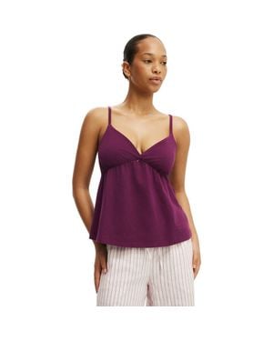Cotton On Dreamy Soft Triangle Babydoll Cami - Purple