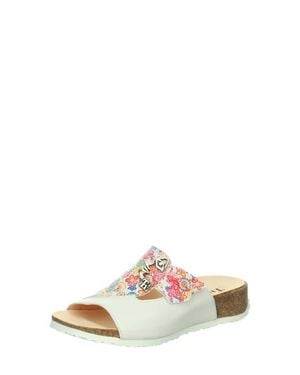 Think! 'Mizzi With Face' Sandal - White