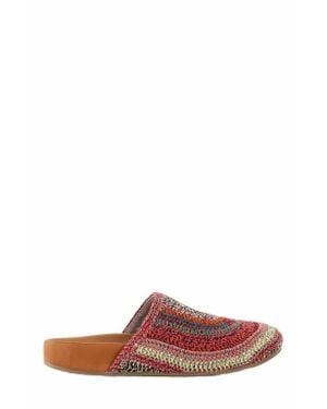 The Sak Bolinas Crochet Clog Shoe - Red