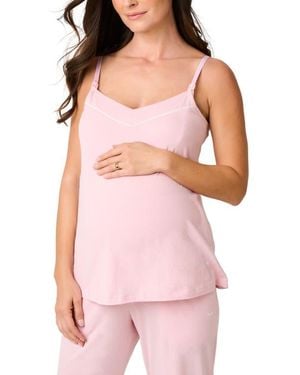 Petite Plume Luxe Pima Cotton Maternity/Nursing Camisole - Pink