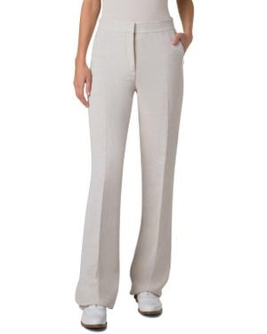 Akris Carl Twisted Linen Blend Double Face Pants - Gray