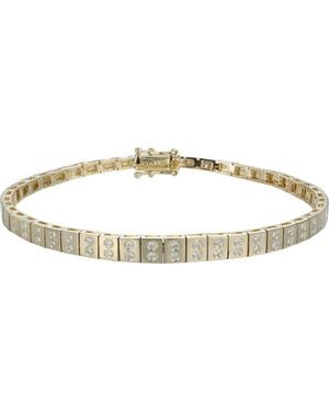 TYPE JEWELRY Leggo Id Mini Diamond Tennis Bracelet - Metallic